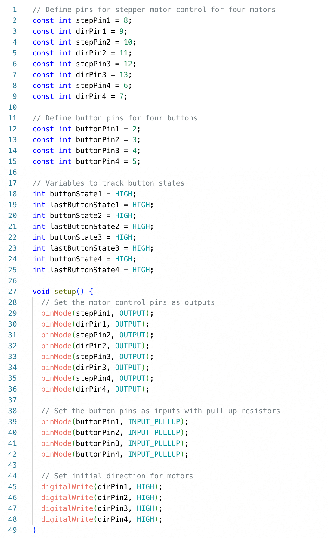 four code 1